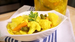 How to make Toorshiya  Pickled Vegetables Assyrian Food [upl. by Inafets]