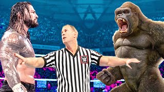 Roman Reigns vs King Kong  Iron Man Match [upl. by Ikim]