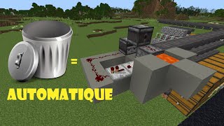 Tuto Minecraft 85  Poubelle automatique à ajouter à un trieur automatique bedrock et java FR [upl. by Dyane893]