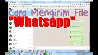 Cara Mengirim File Word PDF Excell ke Whatsapp [upl. by Schwing]