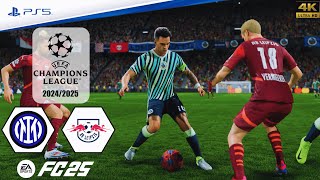 FC 25  Inter Milan vs RB Leipzig  UEFA Champions League 2425  Full Match  PS5™4K [upl. by Anaujik]