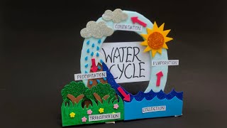 Water Cycle ModelDIY Water Cycle ProjectEasy Water Cycle Working Model Science Project [upl. by Hurd195]