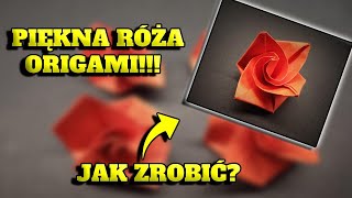 JAK ZROBIĆ RÓŻĘ Z PAPIERU PORADNIK Odc 4 origami [upl. by Noskcaj]