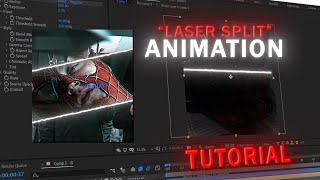 quotLaser Splitquot Animation  After Effects Tutorial [upl. by Eimot446]