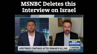 MSNBC censor a video showing Israeli war crimes  the Free Presss does its bit 2 suppress the truth [upl. by Connor]