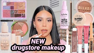 I tried all the NEW DRUGSTORE Makeup 😍 full face first impressions [upl. by Harv]