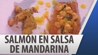 Salmón en Salsa de Mandarina con Camarones  Recetas de comida [upl. by Punak995]