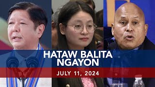 UNTV Hataw Balita Ngayon  July 11 2024 [upl. by Cavallaro]