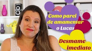 COMO PAREI DE AMAMENTAR O LUCAS â€“ DESMAME IMEDIATO  Monica Romeiro [upl. by Schick285]