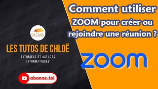 Comment utiliser ZOOM pour créer ou rejoindre une réunion [upl. by Thilde]