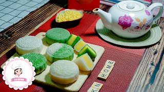 🥮 Easy nobake Mooncake TIKTOK FOOD Recipe  KN Home 16 [upl. by Teferi]