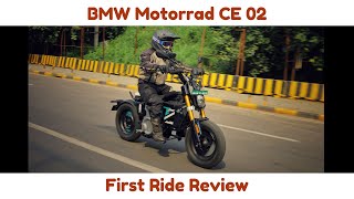 BMW Motorrad CE 02  First Ride Review [upl. by Suelo206]