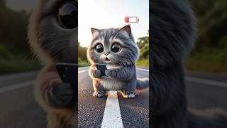 My Phone Cantt Die cat cute funny memes [upl. by Dulla]