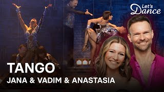 Trio Dance  Tango von JANA VADIM und ANASTASIA im Viertelfinale 💃💃🕺​  Show 10  Lets Dance 2024 [upl. by Ramuk342]