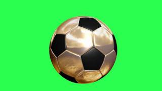 Green Screen chroma key golden ball [upl. by Arotak]