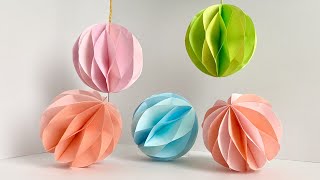 【100均ブロックメモ】ハニカムボール／Paper honeycomb ball [upl. by Inaffyt653]