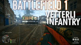 Vetterli M187087 Infantry Gameplay  Battlefield 1 Conquest No Commentary [upl. by Atihcnoc]