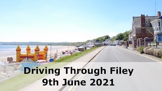 Driving Through the seaside village of Filey in Yorkshire UK taken on the 9th June 2021 [upl. by Tim73]