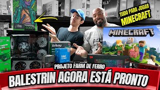 BALESTRIN ESTÁ PRONTO PARA O DESAFIO NO MINECRAFT  FARM DE FERRO INFINITA [upl. by Orabelle]