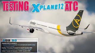 Toliss A321 NEO  Using Default XP12 ATC  Latest Ver  Aug 2023 [upl. by Kurtis]