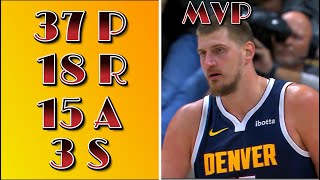 Nikola Jokić triple double highlights vs the Dallas Maverics [upl. by Renraw39]