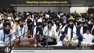 102 Bhai Jagpal Singh Jee Kanpur at Raensabaayee Keertan Toronto July 2024 Akhand Keertan Smaagam [upl. by Dara]