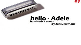 Adele  hello  harmonica cover by jan dalemans [upl. by Aneeles]