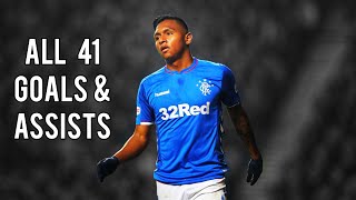 Alfredo Morelos  Rangers  All 41 Goals amp Assists 1819 [upl. by Notyrb]