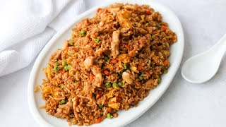 Better than Takeout Chicken Fried Rice in less than 30 mins [upl. by Deane]