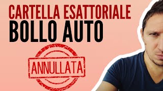 BOLLO auto e CARTELLA di pagamento ANNULLATA [upl. by Repooc]