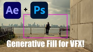 Using Generative Fill for Matte Painting VFX ➡ After Effects Full Tutorial [upl. by Lorne]