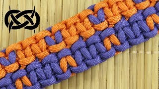 How to weave the Northwoods Wide Solomon Paracord Bracelet [upl. by Hogg]