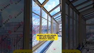 glasshouse cover sunroom mobile interiordesign glassroom glassroof sunroof [upl. by Chessa]