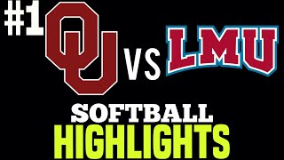 OU vs Loyola Mary Mount College Softball 2024 Mary Nutter Classic [upl. by Ailalue]