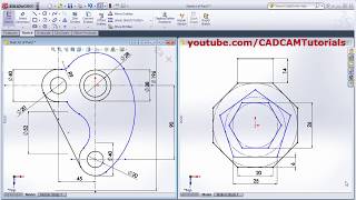 SolidWorks Exercises for Beginners  2  SolidWorks Sketch Basics Practice Tutorial [upl. by Akoek]