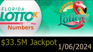 Florida Lotto Winning Numbers 6 January 2024 Today FL Lotto Drawing Result Saturday 1062024 [upl. by Mayes]