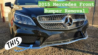 Front Bumper Removal 2015 Mercedes CLS [upl. by Bannasch794]