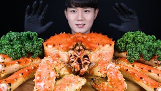 4KG 킹크랩 먹방ASMR MUKBANG KING CRAB 帝王蟹 キンクレプ Raja Kepiting Cua vua ราชาปู eating sounds [upl. by Faunie]