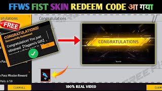 FREE FIRE REDEEM CODE TODAY 19 NOVEMBER  FF REDEEM CODE TODAY  FFWS GLAXY FIST REDEEM CODE TODAY [upl. by Saucy]