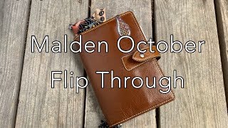 Filofax Malden Halloween Setup [upl. by Oecile]