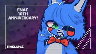 Toy bonnie timelapse  fnaf 10th anniversary [upl. by Dorwin]