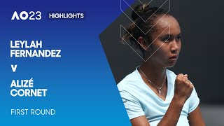 Leylah Fernandez v Alizé Cornet Highlights  Australian Open 2023 First Round [upl. by Portugal]