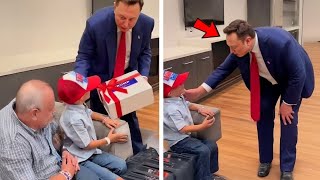 Elon Musk Gets EMOTIONAL After Meeting Young Boy With Rare Brain Disease [upl. by Garap917]