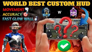 Worlds Best Custom HUD Setting In Free Fire  2 and 3 Finger Custom Hud Setting [upl. by Anabal289]