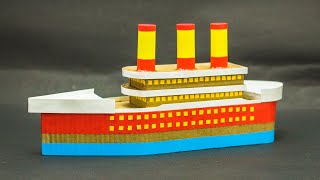 School Projects  Cardboard Ship Model [upl. by Daht]