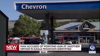 Eagle Mountain road rage suspect who brandished gun located and identified [upl. by Nayarb]