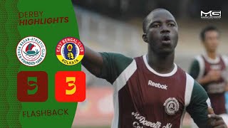 Kolkata Derby flashback 🔥 Mohun Bagan 53 East Bengal 🟢🔴 Chidi Edeh hattrick at VYBK 💫 [upl. by Heddie812]