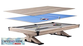 VEVOR Billiards Table Combo Set 7ft 3in1 Multi Game Table with Dining Review [upl. by Anirtek]