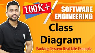 Class Diagram in UML  Banking System Real Life example  Software Engineering [upl. by Perusse]