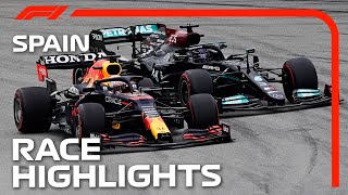 Race Highlights  2021 Spanish Grand Prix [upl. by Knapp]